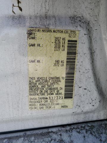 2017 NISSAN ALTIMA 2.5 - 1N4AL3AP8HN337321