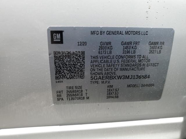 2021 BUICK ENCLAVE ES 5GAERBKW3MJ136584