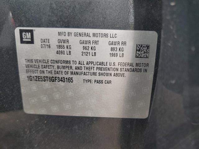2016 CHEVROLET MALIBU LT - 1G1ZE5ST6GF343165