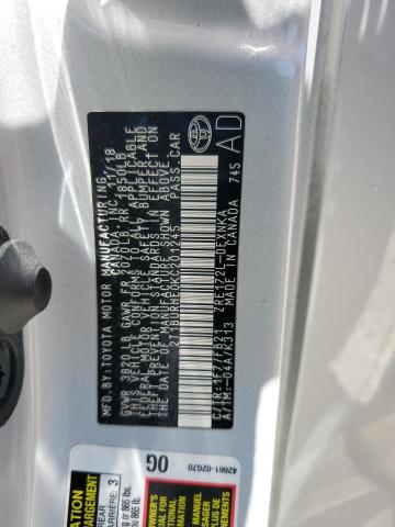 2t1burhe0kc201245 - 2019 Toyota Corolla L - #53352245