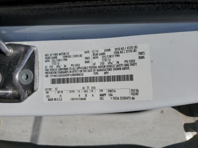 2015 FORD ESCAPE SE - 1FMCU0GX0FUB08832