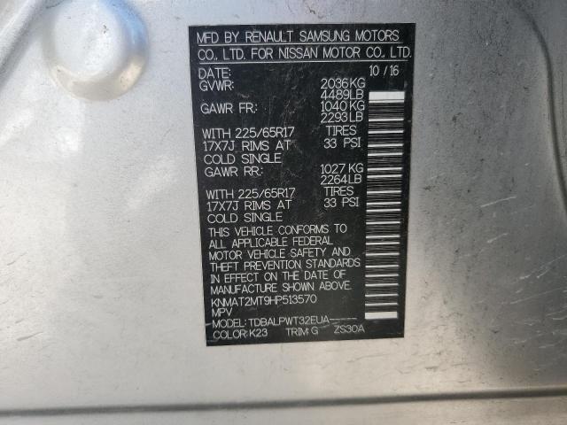 2017 NISSAN ROGUE S - KNMAT2MT9HP513570