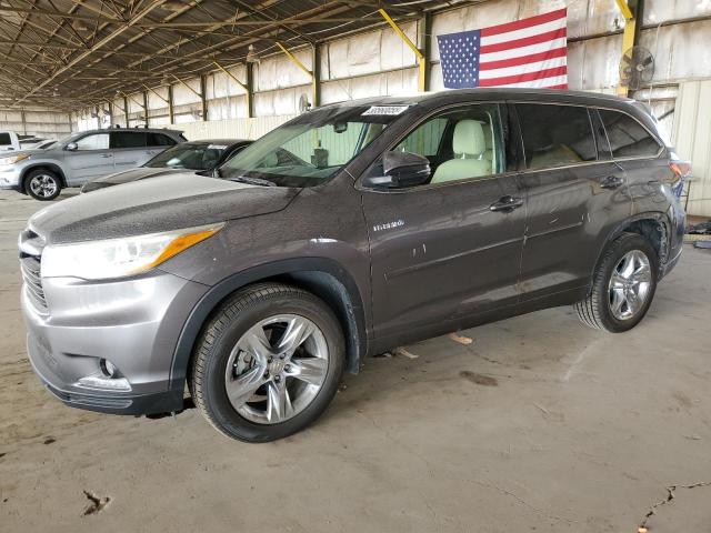 Vin: 5tddcrfhxfs008056, lot: 58560055, toyota highlander hybrid limited 2015 img_1
