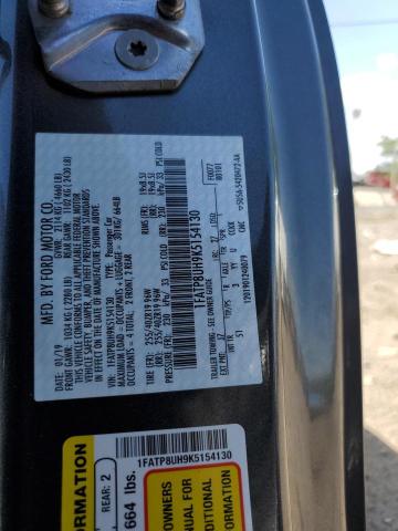 2019 FORD MUSTANG 1FATP8UH9K5154130