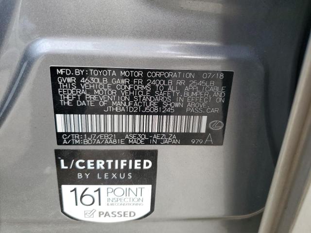 2018 LEXUS IS 300 JTHBA1D21J5081245