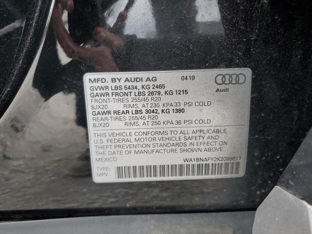 2019 AUDI Q5 PREMIUM - WA1BNAFY2K2098611