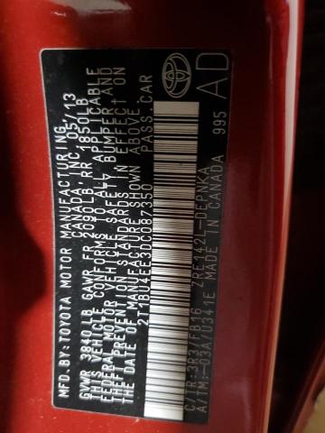 2013 TOYOTA COROLLA BA - 2T1BU4EE3DC087350