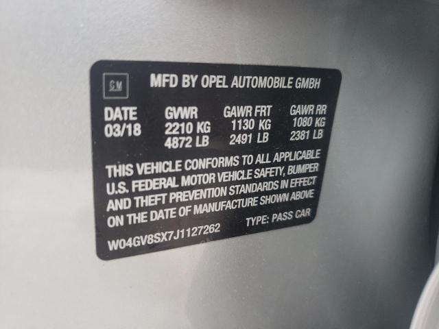 2018 BUICK REGAL TOUR W04GV8SX7J1127262