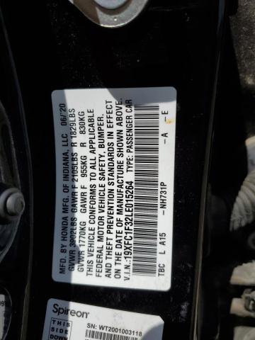 2020 HONDA CIVIC EX - 19XFC1F32LE015264