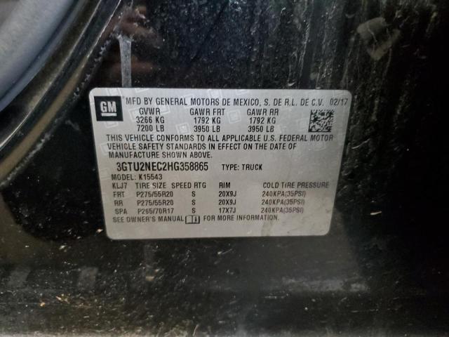 2017 GMC SIERRA K15 - 3GTU2NEC2HG358865
