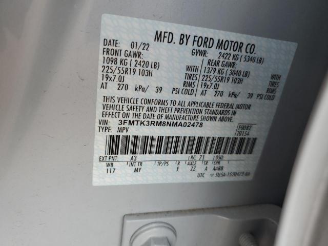 2022 FORD MUSTANG MA - 3FMTK3RM8NMA02478