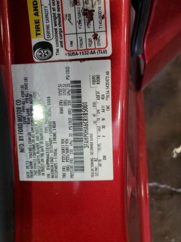 3FAHP0HA6CR185001 2012 FORD FUSION