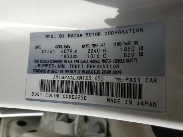 2021 MAZDA 3 - JM1BPAALXM1331655