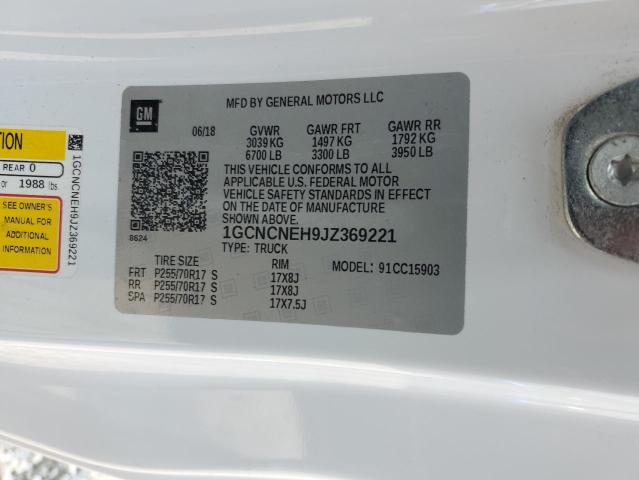 2018 CHEVROLET SILVERADO - 1GCNCNEH9JZ369221