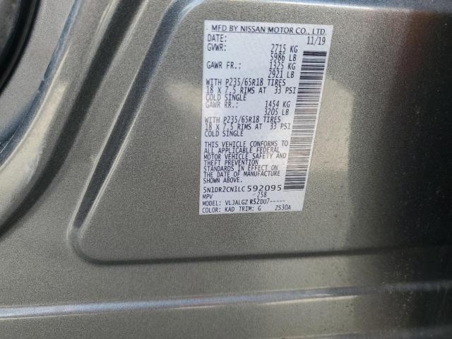 2020 NISSAN PATHFINDER 5N1DR2CN1LC592095