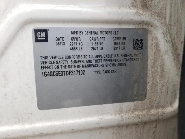 2013 BUICK LACROSSE - 1G4GC5E37DF317102
