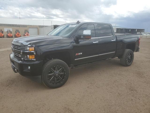 CHEVROLET SILVERADO 2015 black crew pic flexible fuel 1GC1KWEG6FF668690 photo #1