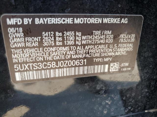 2018 BMW X3 XDRIVEM 5UXTS3C58J0Z00631