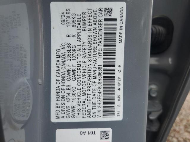 2025 HONDA CIVIC SPOR 2HGFE4F80SH306681