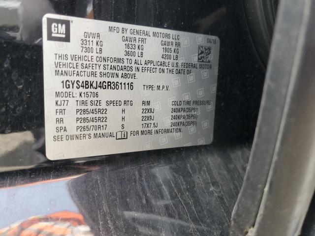 2016 CADILLAC ESCALADE L - 1GYS4BKJ4GR361116