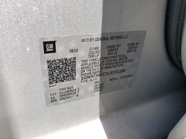 2020 CHEVROLET SUBURBAN C - 1GNSCHKC7LR151169