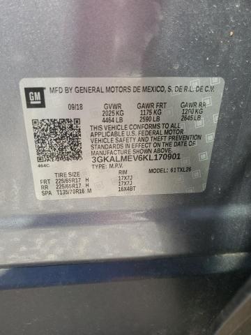 2019 GMC TERRAIN SL - 3GKALMEV6KL170901