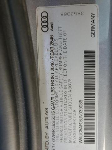 2018 AUDI A6 PREMIUM WAUC8AFC6JN039089