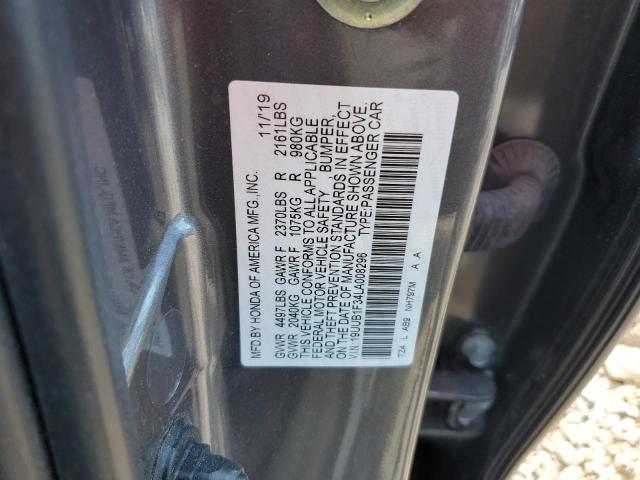 2020 ACURA TLX - 19UUB1F34LA008296