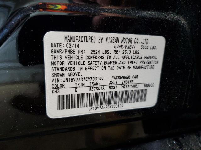 2014 INFINITI Q50 BASE - JN1BV7AR7EM703100