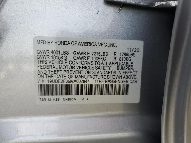 2021 ACURA ILX - 19UDE2F39MA002847
