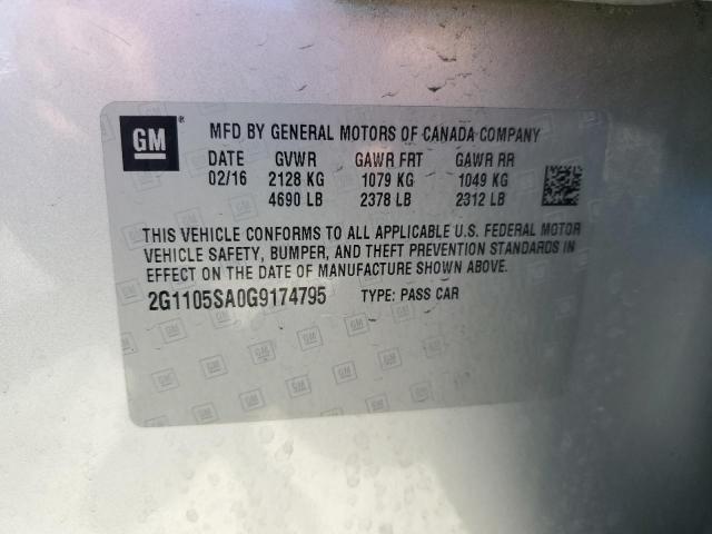 2016 CHEVROLET IMPALA LT - 2G1105SA0G9174795