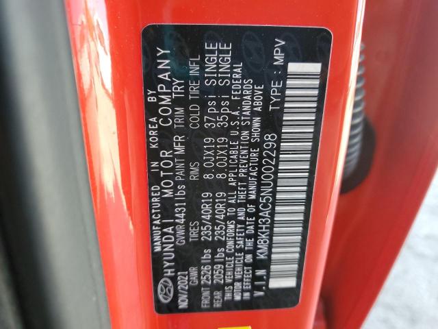 2022 HYUNDAI KONA N BAS - KM8KH3AC5NU002298
