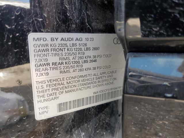 2024 AUDI Q3 PREMIUM - WA1DECF31R1047951