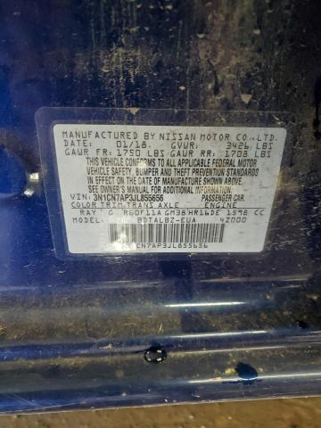 2018 NISSAN VERSA S 3N1CN7AP3JL855656