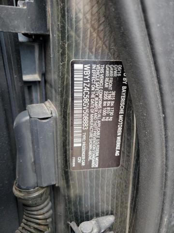 2016 BMW I3 REX WBY1Z4C58GV508883