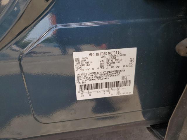 2016 LINCOLN MKX SELECT 2LMTJ6KRXGBL73953