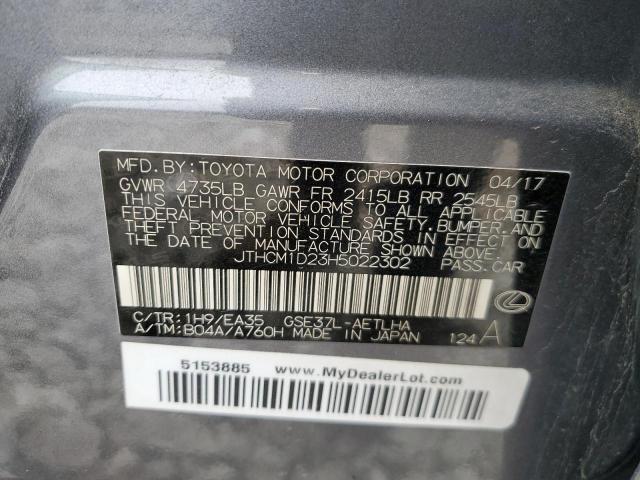 2017 LEXUS IS 300 - JTHCM1D23H5022302