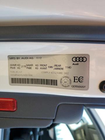 2018 AUDI A4 PROGRES WAUBNAF45JN007604