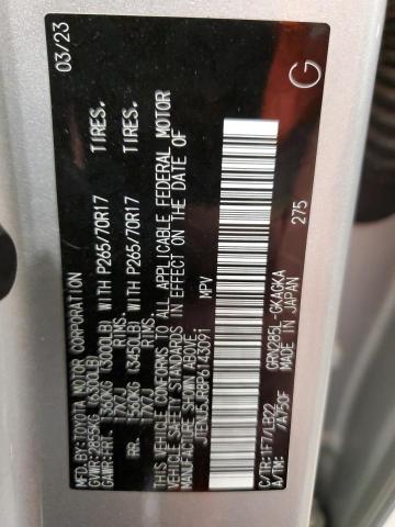 2023 TOYOTA 4RUNNER SE - JTENU5JR8P6143091