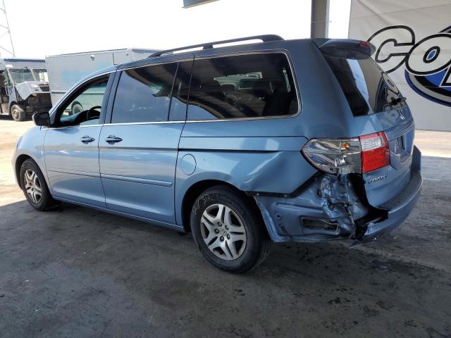 HONDA ODYSSEY EX 2007 blue sports v gas 5FNRL38647B077250 photo #3