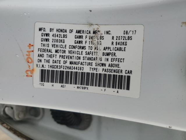 2017 HONDA ACCORD EXL - 1HGCR3F02HA044083