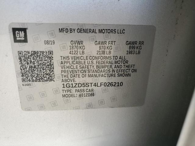 2020 CHEVROLET MALIBU LT - 1G1ZD5ST4LF026210