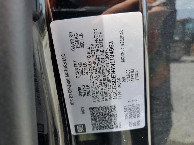 2022 CHEVROLET COLORADO Z 1GCGSDEN4N1184963