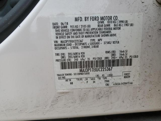 2018 FORD ECOSPORT S - MAJ3P1TE0JC225367
