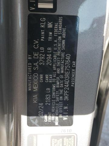 2024 KIA FORTE LX - 3KPF24AD3RE757640