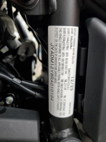 2024 YAMAHA XTZ690 JYADM12Y8RA010194