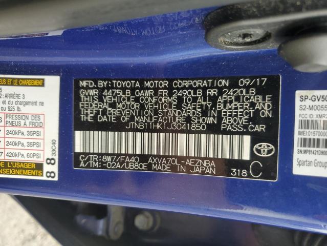 2018 TOYOTA CAMRY L - JTNB11HK1J3041850