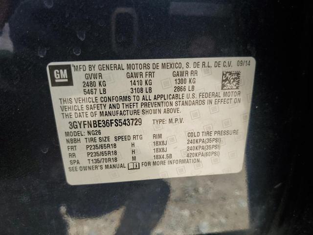 2015 CADILLAC SRX LUXURY - 3GYFNBE36FS543729