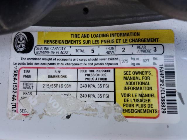 2012 FORD FOCUS SE - 1FAHP3F27CL388829