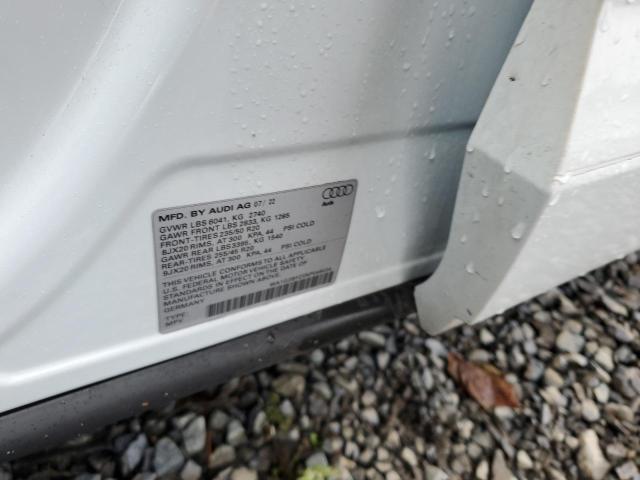 2022 AUDI Q4 E-TRON WA1G2BFZ3NP049034